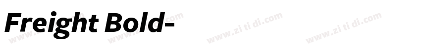 Freight Bold字体转换